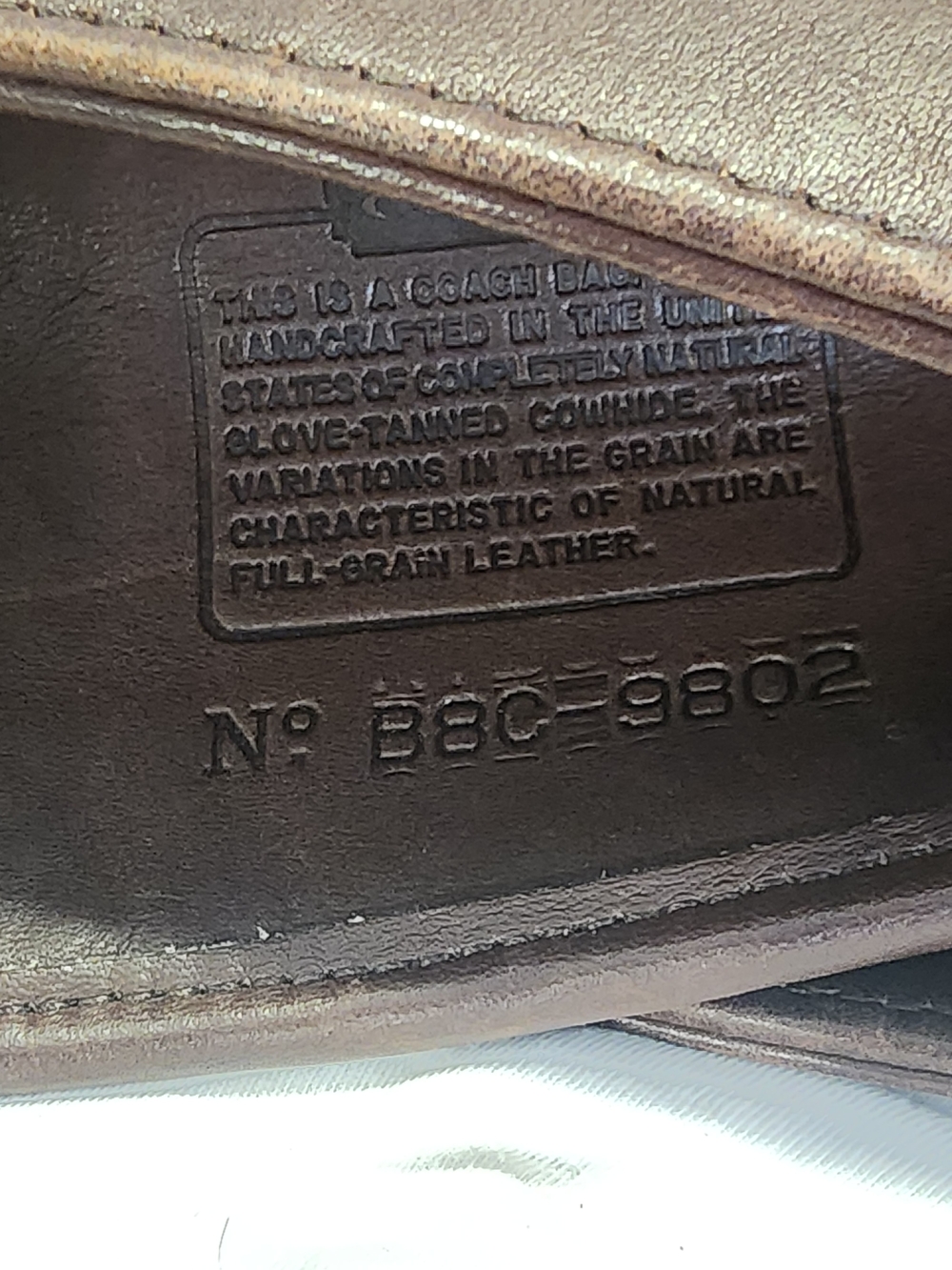 Coach Vintage Equestrian Slim Brown Leather Crossbody Bag- 1998 - Picture 7 of 15